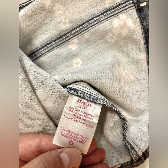 No boundaries girls denim bib dress size XS/1 - Picture 5 of 7